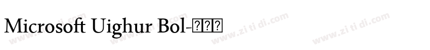 Microsoft Uighur Bol字体转换